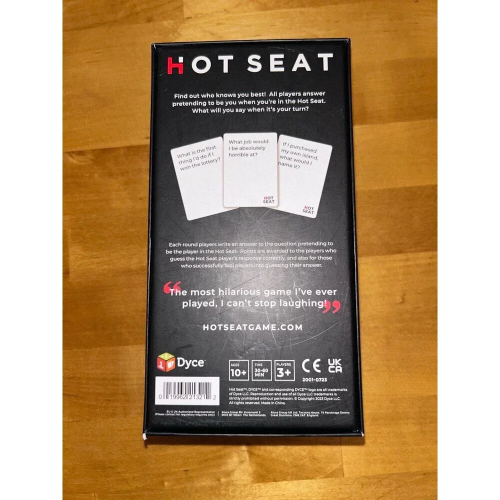 “Hot Seat” Board Game by Dyce